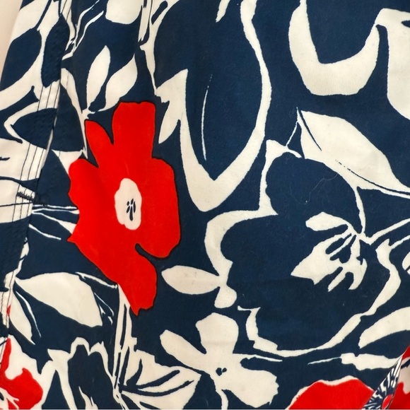 NWT Brooks Brothers Men's Hawaiian Floral Swim Trunks Swimsuit Shorts Red Blue - Picture 5 of 12